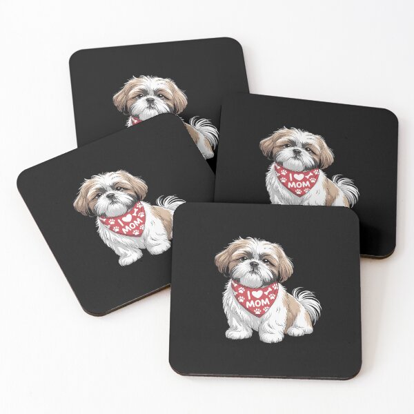 Item preview, I Love Mom Tattoo Shih Mom Funny designed and sold by RonnasJackson.