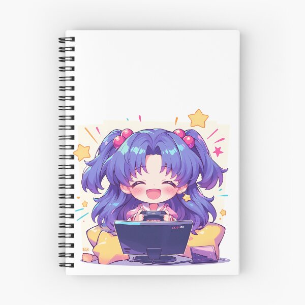 Item preview, Ichinose Kotomi Clannad Cute Chibi Anime Girl Playing Video Game designed and sold by earlobejerk.