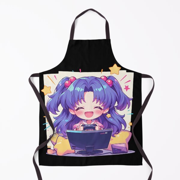 Item preview, Ichinose Kotomi Clannad Cute Chibi Anime Girl Playing Video Game designed and sold by earlobejerk.