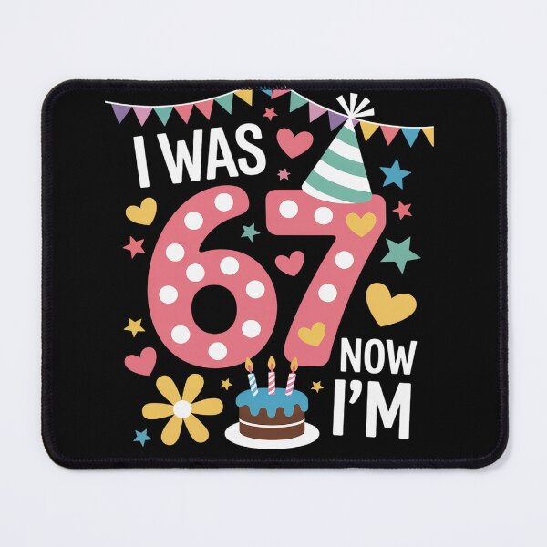 Item preview, I was 6 Now I'm 7 Pink Polka Dot Seven Birthday Girl Party designed and sold by RonnasJackson.