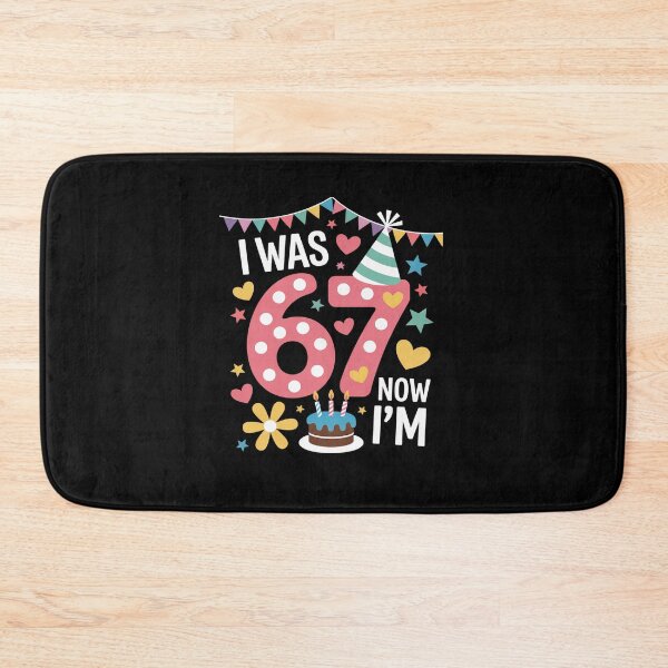 Item preview, I was 6 Now I'm 7 Pink Polka Dot Seven Birthday Girl Party designed and sold by RonnasJackson.