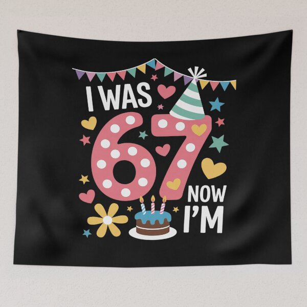 Item preview, I was 6 Now I'm 7 Pink Polka Dot Seven Birthday Girl Party designed and sold by RonnasJackson.