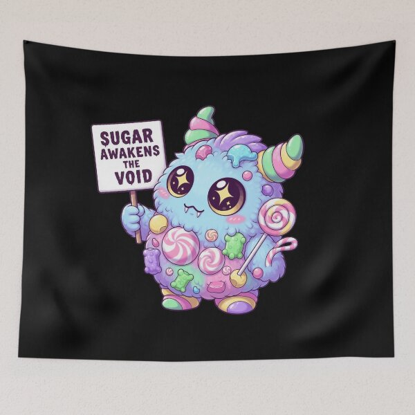 Item preview, "Sugar Awakens the Void" - Cute Pastel Monster designed and sold by Cute&B.