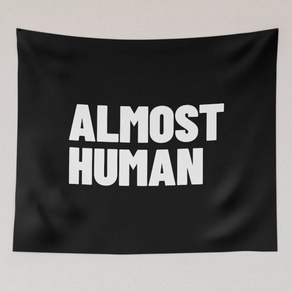 Item preview, Almost Human Sarcastic Introvert Typography (white) designed and sold by MotionBanana Art.
