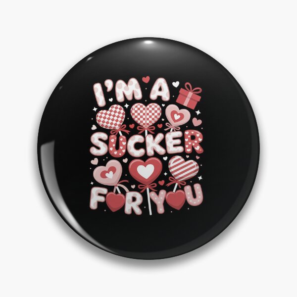Item preview, I'm A Sucker for You Retro Heart Candy Valentine Women Girl designed and sold by RonnasJackson.