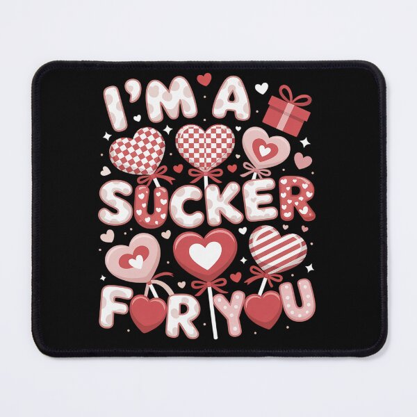Item preview, I'm A Sucker for You Retro Heart Candy Valentine Women Girl designed and sold by RonnasJackson.