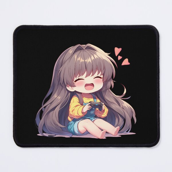 Item preview, Tomoyo Sakagami Clannad Cute Chibi Anime Girl Playing Video Game designed and sold by earlobejerk.
