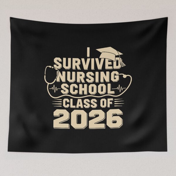 Item preview, I Survived Nursing School Class of 2026 Nurse Grad designed and sold by RonnasJackson.