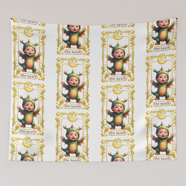 Item preview, Whimsical 3D Baby Dragon Tarot - The "Spark" Card Tarot Style designed and sold by dcohea.