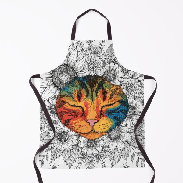Item preview, Boho Mandala Cat Illustration | Floral Tribal Cat Art | Vintage Ethnic Animal Design designed and sold by Anime9122.