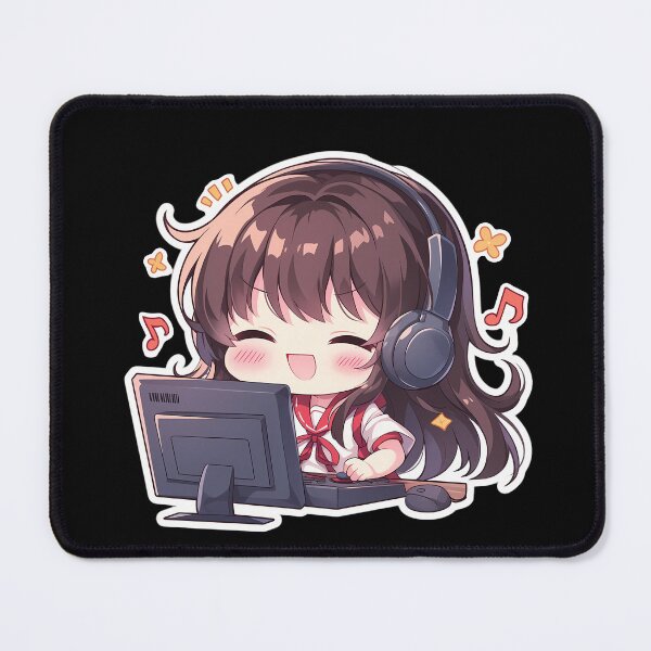 Item preview, KanColle Akagi Kantai Collection Cute Chibi Anime Girl Playing Video Game designed and sold by earlobejerk.