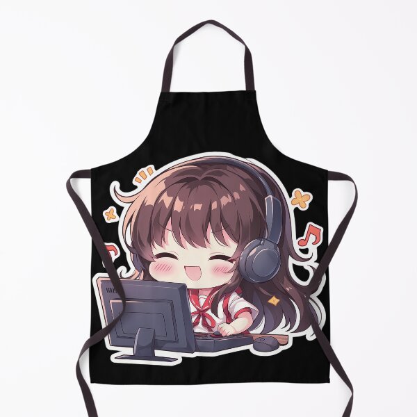 Item preview, KanColle Akagi Kantai Collection Cute Chibi Anime Girl Playing Video Game designed and sold by earlobejerk.