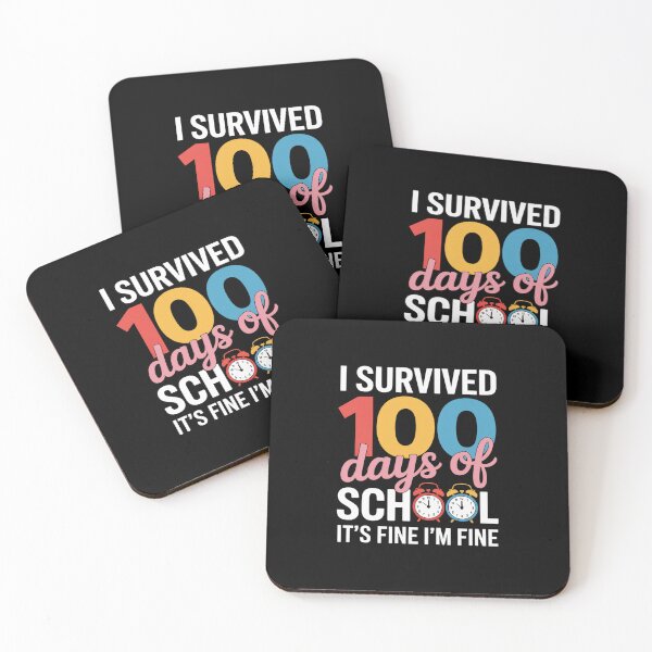 Item preview, I Survived 100 Days Of School It's Fine I'm Fine 100th Day designed and sold by RonnasJackson.