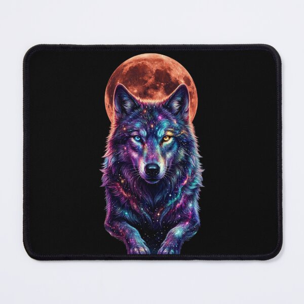 Item preview, Cosmic Wolf Galaxy Portrait — Wolf Lover Gift designed and sold by Zippy Creation.