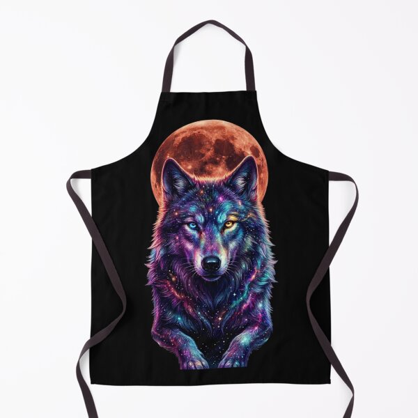 Item preview, Cosmic Wolf Galaxy Portrait — Wolf Lover Gift designed and sold by Zippy Creation.