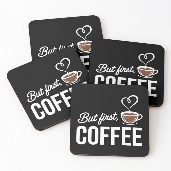 Item preview, But First Coffee Coffee Quote Morning Caffeine Lover designed and sold by TyraYoung.