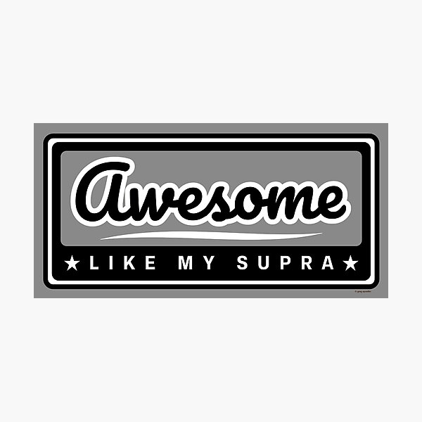 Artikelvorschau, Genial wie mein Supra – Retro-Performance-Stil entworfen und verkauft von Automotive Art by Greg.