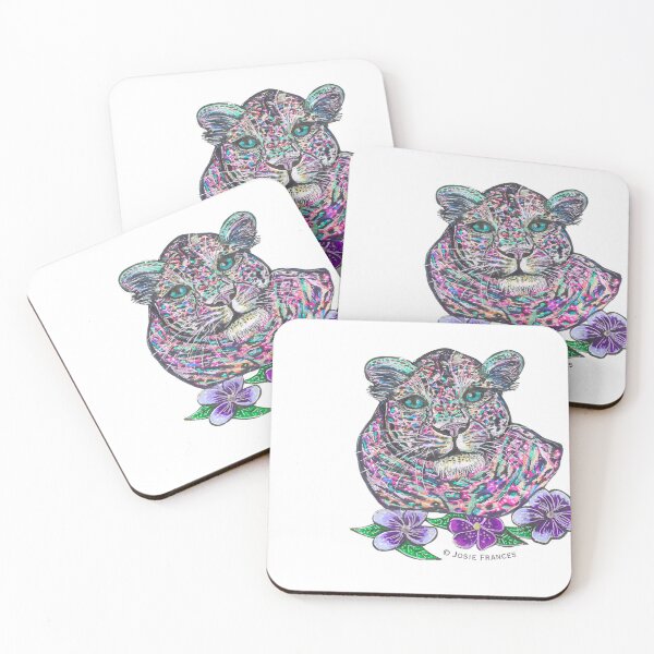 Item preview, Pastel Rainbow Leopard (no background for stickers) designed and sold by Ruby Tiger Creations.