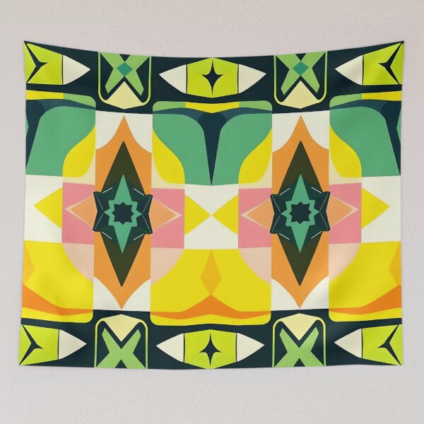 Item preview, Bright Mid Century Modern Pattern  designed and sold by GraphicsClub.