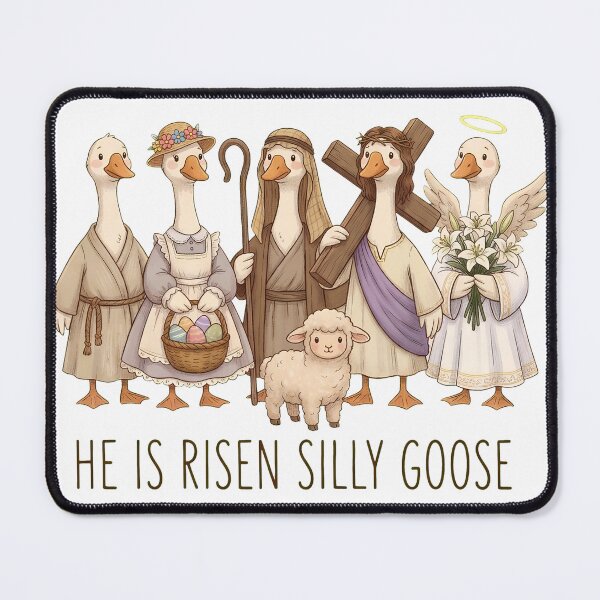 Artikelvorschau, Er ist auferstanden! (Silly Goose Easter Parade) entworfen und verkauft von OlyvieArt.
