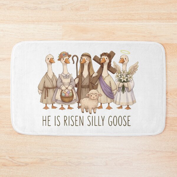 Item preview, He Is Risen Silly Goose Easter Parade designed and sold by OlyvieArt.