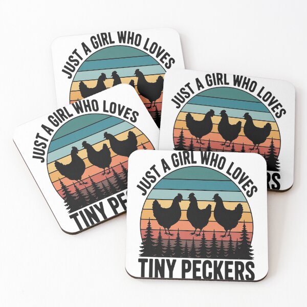 Item preview, Just A Girl Who Loves Tiny Peckers Chicken Farmer Joke designed and sold by brinbotty.