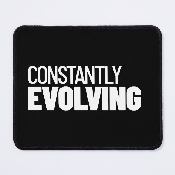 Item preview, Constantly Evolving Self Growth Quote (white) designed and sold by MotionBanana Art.
