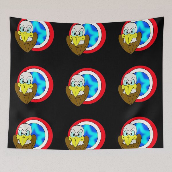 Item preview, Cute Adorable USA Eagle Cool Tough Strong with Flag designed and sold by CozyCritters8.
