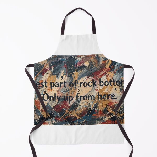 Item preview, Rock Bottom Quote Wall Art – Inspirational Comeback Canvas Print designed and sold by Meteor Destroyer.