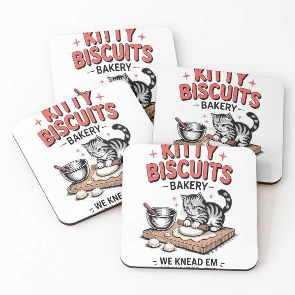 Item preview, kitty biscuits bakery designed and sold by brinbotty.