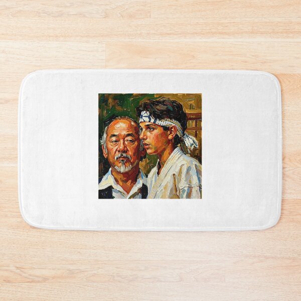 Item preview, The Bond Of Balance Miyagi  Daniel-San Heavy Impasto Portrait  designed and sold by SpeedT-shirts.