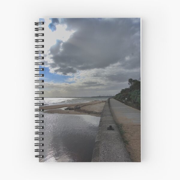 Item preview, Brighton Beach Sea Wall, Under Dramatic Stormy Sky. Port Phillip Bay,  Melbourne designed and sold by Mat Wills Photography.