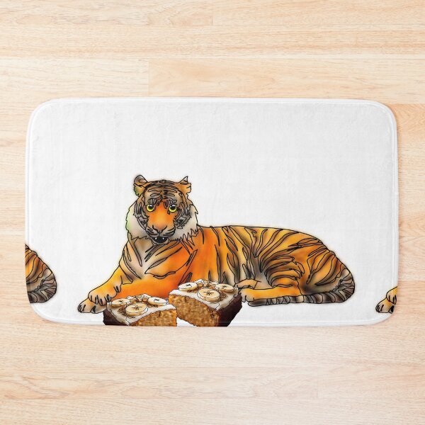 Item preview, Maple the Tiger With banana cake mukbang– Animalzandfood  designed and sold by Ashley’sAnimalz.