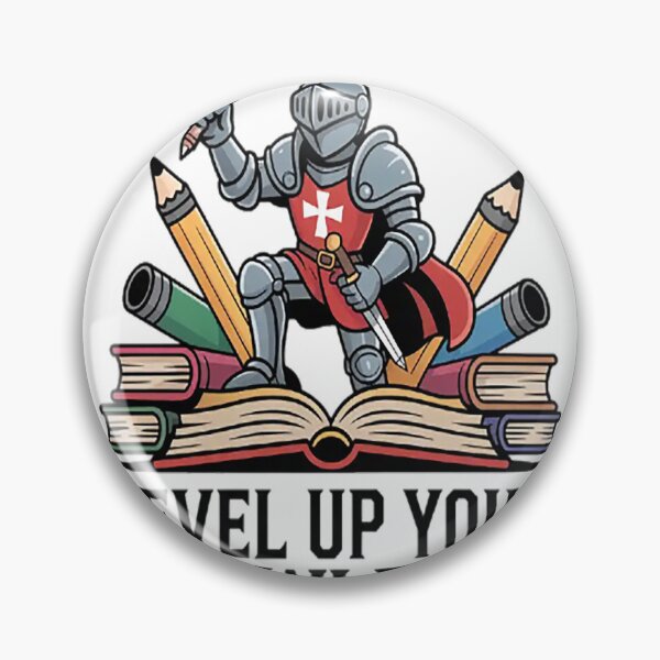 Item preview, Knightly Wisdom Level Up Your Knowledge designed and sold by gandebro.