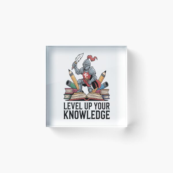 Item preview, Knightly Wisdom Level Up Your Knowledge designed and sold by gandebro.