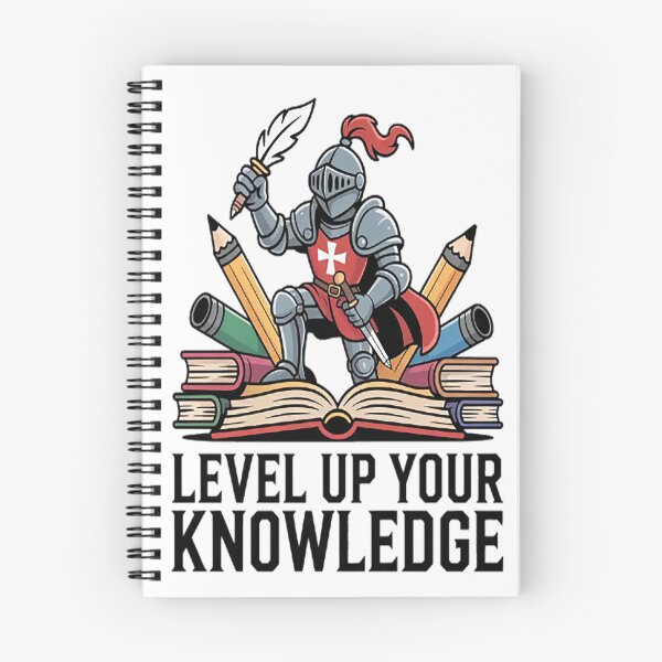 Item preview, Knightly Wisdom Level Up Your Knowledge designed and sold by gandebro.