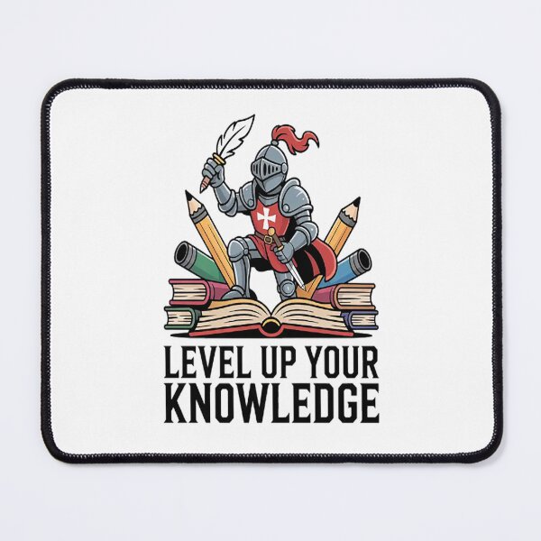 Item preview, Knightly Wisdom Level Up Your Knowledge designed and sold by gandebro.
