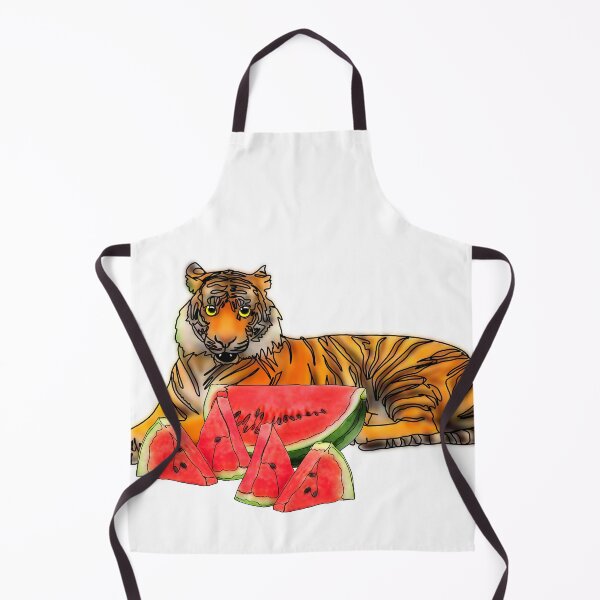 Item preview, Maple the Tiger With watermelon mukbang– Animalzandfood  designed and sold by Ashley’sAnimalz.