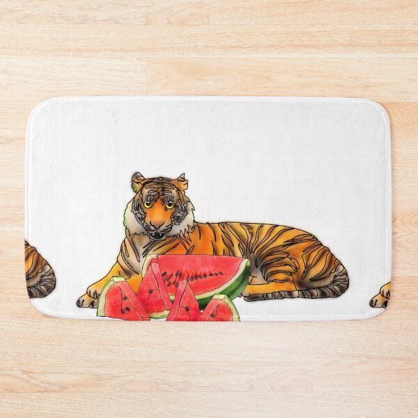 Item preview, Maple the Tiger With watermelon mukbang– Animalzandfood  designed and sold by Ashley’sAnimalz.