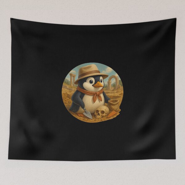 Item preview, Archaeologist Penguin designed and sold by Fort Galaxy.