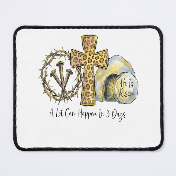 Item preview, Leopard Cross He Is Risen 3 Days Tee designed and sold by OlyvieArt.