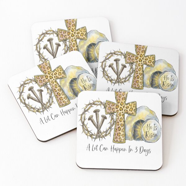 Item preview, Leopard Cross He Is Risen 3 Days Tee designed and sold by OlyvieArt.