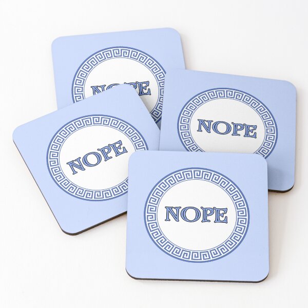 Item preview, Nope in Blue Design designed and sold by chucktownjax.