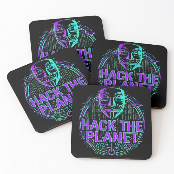 Item preview, Hack the Planet  Hacker Anonymous Shirt designed and sold by KurtByteStudio.