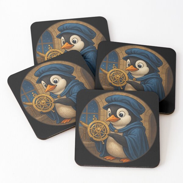 Item preview, Renaissance Astronomer Penguin designed and sold by Fort Galaxy.