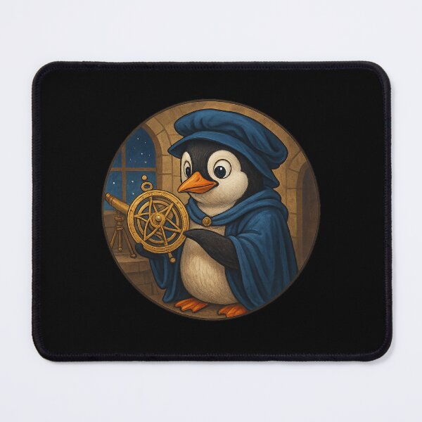 Item preview, Renaissance Astronomer Penguin designed and sold by Fort Galaxy.