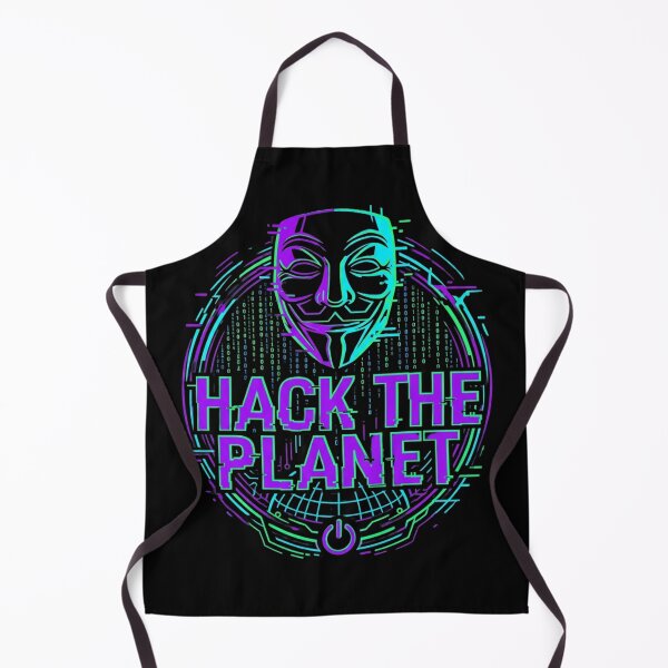 Item preview, Hack the Planet  Hacker Anonymous Shirt designed and sold by KurtByteStudio.