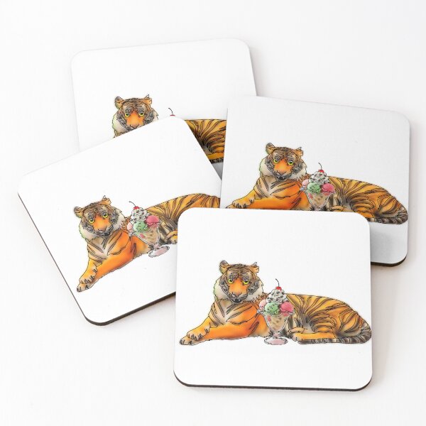 Item preview, Maple the Tiger With ice cream mukbang– Animalzandfood  designed and sold by Ashley’sAnimalz.