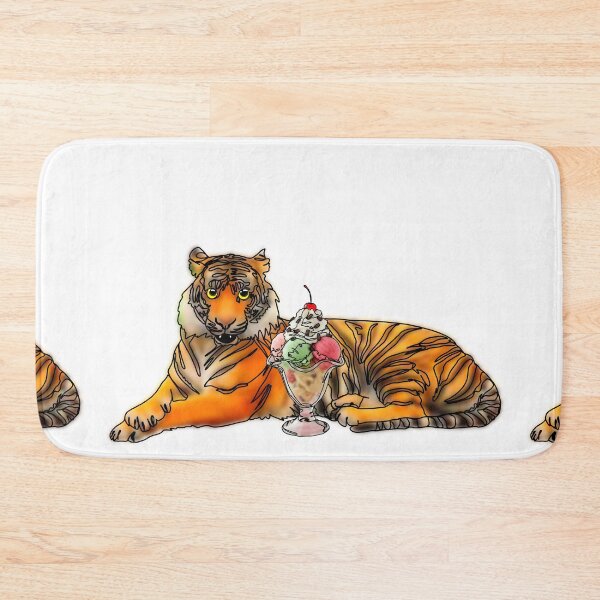 Item preview, Maple the Tiger With ice cream mukbang– Animalzandfood  designed and sold by Ashley’sAnimalz.