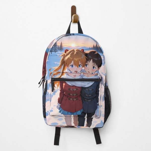 Item preview, Asuka Langley Soryu Neon Genesis Evangelion Snowfield Sunset Smile designed and sold by TanglenRabbit.